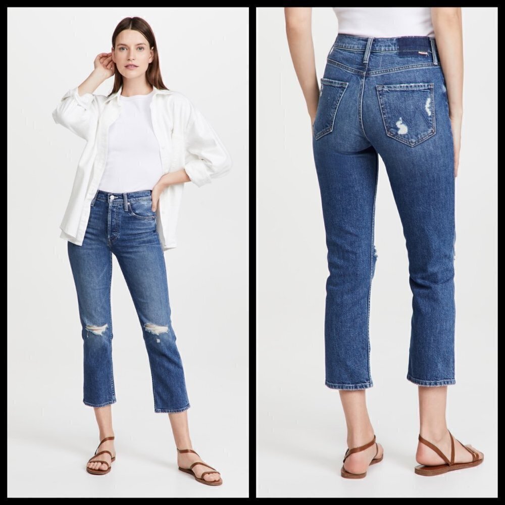 💕MOTHER SUPERIOR💕 Tomcat Jeans Playing With Scissors Cropped Straight Leg 28